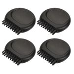 8pcs Mini Golf Club Brush Portable Pocket Dust Groove Cleaner Black