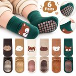 6 Pairs Socks Anti Slip Baby Boys Girl Cotton Thick Warm Floor Sock Toddler Kids