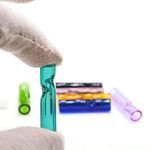 1-100 Glass Filter Tips | Round Glass Tips | Easy Clean | Random Colours |8x30mm