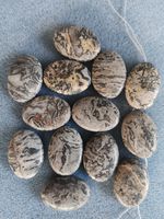 14pcs 35x25mm Oval Shape Loose Ceramic Patterns Beads DIY Jewellery Making