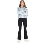 Flared Leggings for Girls Kids Bootcut Pants Stretchy Elastic Waistband CHFL