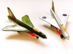 2 x Matchbox SB21 BAe Lightning 1 Silver 1 Green RAF Excellent Models