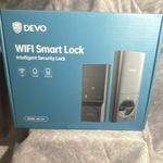 DEVO G5 Wi-Fi Keypad Smart Lock Black Silver Modern Front Door Security