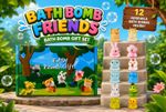 Bath Bomb Gift Set 12pcs with Surprise Toys, for Kids