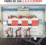 1000V DC Solar Combiner Box Surge Lightning Protection PV Circuit Breaker IP68
