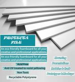 PROTECTAFILE 10 Pack A1 White Foam Board 5 mm Thick- White -Foam Core Polystyren