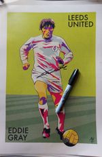 EXCLUSIVE  - EDDIE GRAY SIGNED ltd edition poster print, A3 size