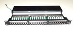 Cat5e SHIELDED Patch Panel STP RJ45 24 Port Rear Cable Manangement Support