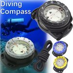 Portable Waterproof Night Vision Scuba Module Gauge Diving Navigation Compass