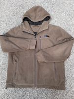 Men's Large L Fox Chunk Fleece Jacket Hoody Brown Top Full Zip Carp Fishing