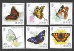 BUTTERFLIES JERSEY 2017 MNH SET LINKS WITH CHINA INSECTS