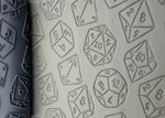 D20 Polyhedral Dice Deboss Texture Roller | Clay | Pottery | Baking | RPG (43A)