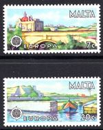 Malta 1977 SG 584 -SG 585 Landscapes EUROPA Complete Set Unmounted Mint MNH
