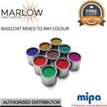 BASECOAT FULL STRENGTH MIXED TO ANY PAINT CODE - MIPA BC BASE COAT 250ML - 5LTR