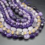 Amethyst Beads - Various Shapes, for Jewellery Making