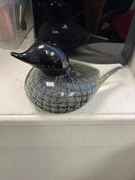 Glass Duck Ornament Figurine Handcrafted Decor Display Piece - #3227