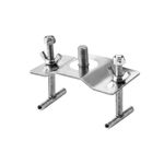 Umbrella Bracket with Base Plate Outdoor Umbrella Holder with Clamp for Dock