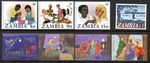 ZAMBIA MNH 1977 Combat Racism and Christmas Sets