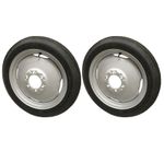 Pair of FERGUSON GREY FERGIE TRACTOR FRONT WHEEL RIM & TYRE 4.00 x 19 inch