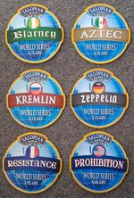 6 PUMP CLIPS - SALOPIAN BREWERY, SHROPSHIRE - PLEASE READ DESCRIPTION
