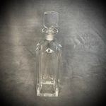 Orrefors - Crystal Decanter - Square Shaped - Signed 2498.11 - Heavy Glass