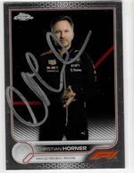 Christian Horner - Red Bull - signed 2022 Tops F1 Card - Chrome - #100 (silver)