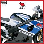 Grip Devils Tank Grips: Suzuki GSX-R1000 2001-2004 Clear