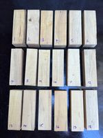ENGLISH BOXWOOD knife handle scales carving blank 150 x 40-50 x 30-40mm GRADE A