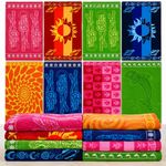  Jumbo Beach Towel Heavy 100% Cotton Quality 90x180cm Soft Absorbent Velour