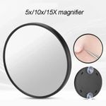 15X Magnifying Make Up Eyebrow Mirror With Suction Cups Travel UK
