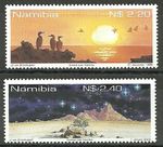 Namibia - Entry into the Year 2000 Set MNH 1999 Mi. 1002-1003