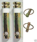 2 X TOP LINK PINS & LINCH PINS 19mm x 127mm Compact Tractor Cat 1 Linkage Lynch