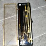 Vintage Thornton Technical Drawing Instrument Set - Drafting Compass Kit Case