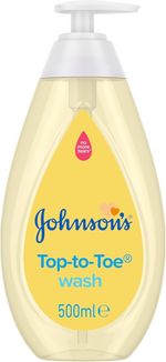 Johnsons Baby Top to Toe Wash 1x500ml Gentle & Mild Head to Toe Wash for Newborn