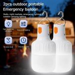 2-Pack Portable LED Lanterns – Super Bright USB Rechargeable Camping Lights