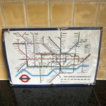 London Underground Map Enamel Sign lovely piece