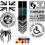 Personalised Custom Vinyl Sticker Text or Logo Waterproof Decal
