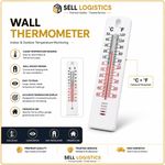 4 WALL THERMOMETER Indoor Outdoor Home Room Office Garden Greenhouse Temperature