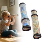 Science Developmental Classic Toy Rotating Kaleidoscope Toy Kids Portable