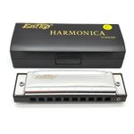 EASTTOP Harmonica for Beginners Key of C 10 Holes Harp Diatonic Blues Harmonica