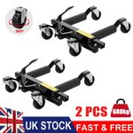 2PC 1500lb Hydraulic Wheel Skates Dolly Car Skates Vehicle Positioning Jack Tyre