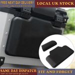 1Set Universal Motorcycle Luggage Box Backrest Cushion Rear & Top Pads Black UK