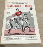 RUGBY LEAGUE CHAMPIONSHIP FINAL PROGRAMME CASTLEFORD V LEEDS 1969