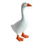 White Resin Goose For Key Holder for For Keys Home Decor and Office Use