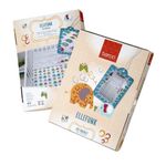 COT COVERLET FOR BABY - LARGE 110cm x 135cm 100% COTTON ELLEFUNK BED QUILT/COVER