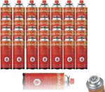 28 BUTANE GAS BOTTLES PACK CANISTERS PORTABLE STOVES COOKERS GRILL HEATERS 220g