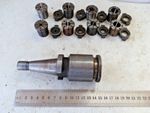 30 INT  collet chuck, by Accramill with 2 sets of metric collets, 12 mm drawbar