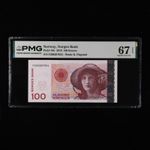 2010 Norway Norges Bank 100 Kroner Pick#49e PMG 67 EPQ Superb Gem UNC