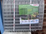PowaPost Galvanised Landscaping Cube Wire Gabion Basket 450 x 450 x 600mm