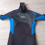 TWF Men’s Shortie Wetsuit Size Small Black/Blue Back Zip.